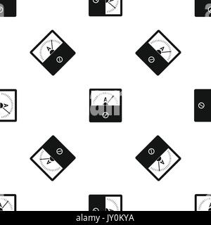 Counter pattern seamless black Stock Vector