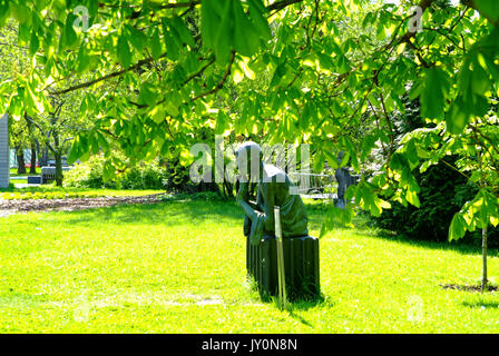 statues in the Park on Krymskaya embankment, Moscow Stock Photo