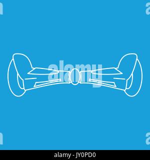 Hoverboard icon, outline style Stock Vector