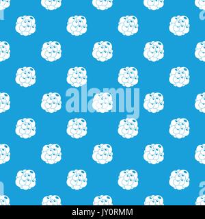 Ovary pattern seamless blue Stock Vector