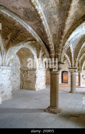 interior mont st michel france Stock Photo