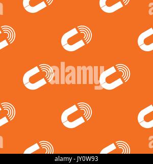 Horseshoe magnet pattern seamless Stock Vector