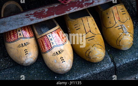 Dutch clogs ('klompen') on sale in the village of Edam, Netherlands Stock Photo