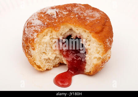 Jam doughnut Stock Photo