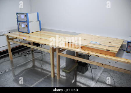 View on empty testing room at factory Stock Photo