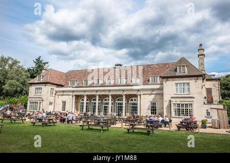 Outdoor seating area at Overstone Manor restaurant, just outside ...