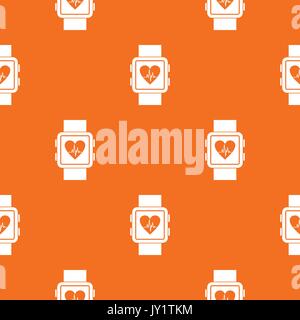 Smartwatch pattern seamless Stock Vector