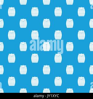 Honey keg pattern seamless blue Stock Vector
