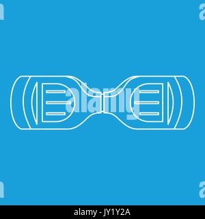 Hoverboard top view icon, outline style Stock Vector