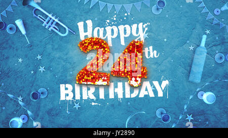 24 birthday logo Cut Out Stock Images & Pictures - Alamy