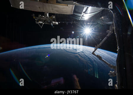 Exploration of planet Earth from outer space. Beauty in nature seen from the ISS. Elements of this image furnished by NASA Stock Photo