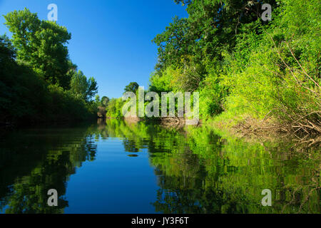 Luckiamute River, Luckiamute Landing State Park, Oregon Stock Photo