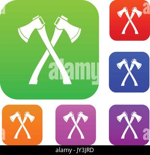 Crossed axes icon green Stock Vector Image & Art - Alamy