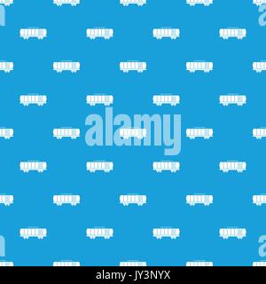 Oil railway tank pattern seamless blue Stock Vector