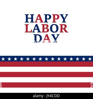 Labor Day holiday in the United State Stock Vector