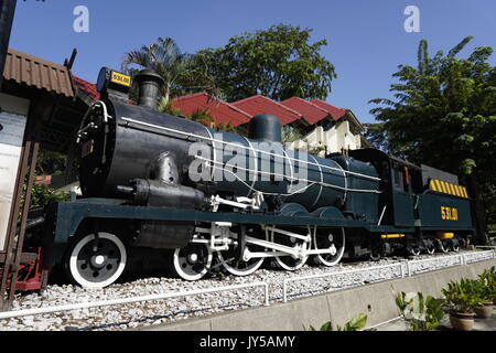 steam locomotive engine at National Museum Malaysia Stock Photo