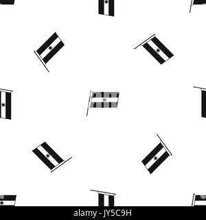 Flag of Argentina pattern seamless black Stock Vector