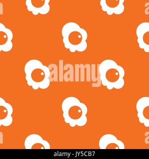 Fried egg pattern seamless Stock Vector