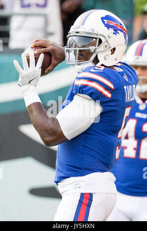 August 17, 2017: Buffalo Bills cornerback Marcus Sayles (45) in action  during the NFL game between the Buffalo Bills and the Philadelphia Eagles  at Lincoln Financial Field in Philadelphia, Pennsylvania. Christopher  Szagola/CSM