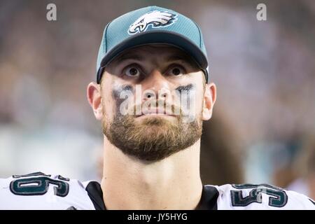 August 17, 2017: Philadelphia Eagles defensive end Chris Long (56) looks on during the NFL game between the Buffalo Bills and the Philadelphia Eagles at Lincoln Financial Field in Philadelphia, Pennsylvania. Christopher Szagola/CSM Stock Photo