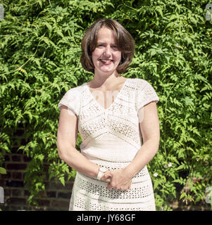 Fi Glover, English radio presenter photographed at her home in London, England, United Kingdom. Stock Photo