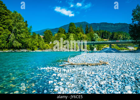 relaxing view with water and natural elements in a sunny day Europe Stock Photo