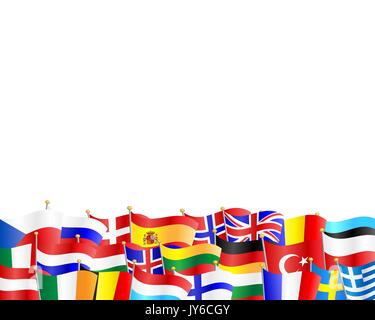 international flags border