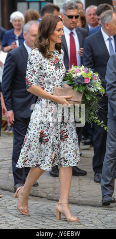 The Duke and Duchess of Cambridge visit Stutthof Concentration Camp near Gdansk during their tour of Poland and Germany  Featuring: Catherine Duchess of Cambridge, Kate Middleton Where: Gdansk, Poland When: 18 Jul 2017 Credit: John Rainford/WENN.com Stock Photo