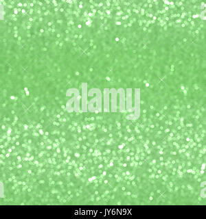 green glitter blurred background with bokeh Stock Photo