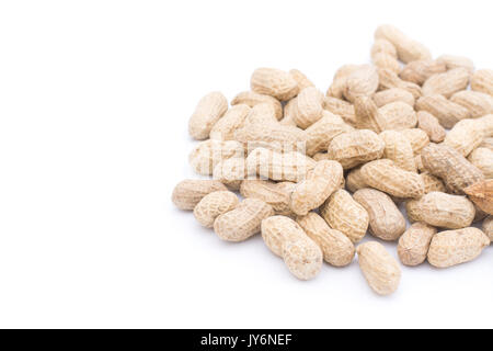 peanuts isolated on the white background Stock Photo