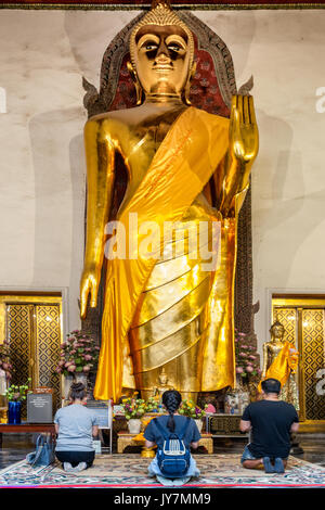 Phra Buddha Lokanat in the East Assembly Hall of Wat Pho Temple, Bangkok, Thailand Stock Photo