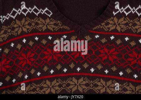 Close up of patterned sweater Stock Photo