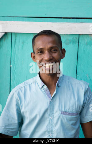 Portrait of young man in Aceh, Indonesia Stock Photo