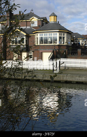 Boothstown Basin Marina Stock Photo