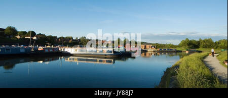 Boothstown Basin Marina Stock Photo
