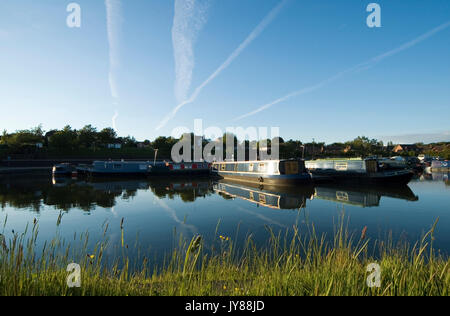 Boothstown Basin Marina Stock Photo