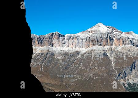 View of Piz Boe from Arabba Dolomites Veneto Italy Europe Stock Photo