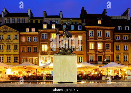 Old Town Market Place, Warsaw, Poland Stock Photo