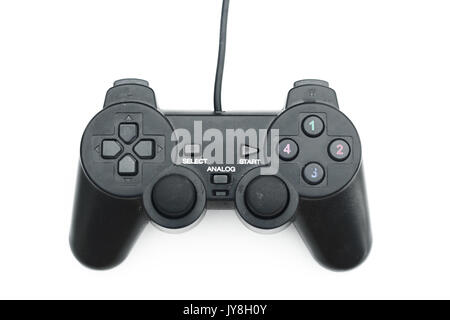 Joystick isolated white background Stock Photo