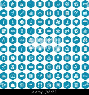 100 adult games icons sapphirine violet Stock Vector