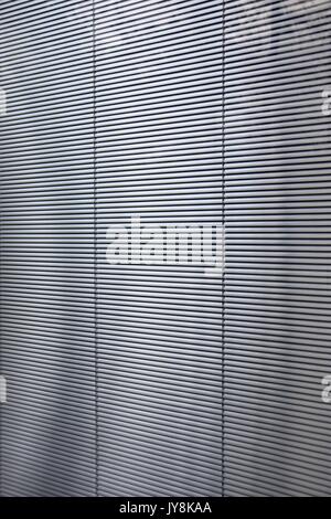 horizontal slats of metal, awnings or shutter, window shade Stock Photo