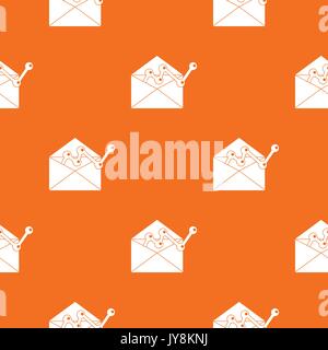 Envellope with graph pattern seamless Stock Vector