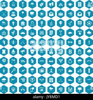 100 arrow icons sapphirine violet Stock Vector