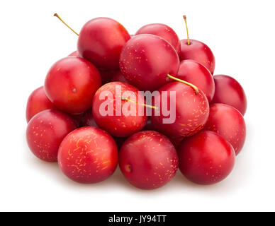 cherry plum path isolated Stock Photo