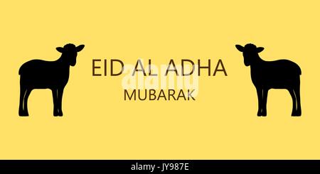 Eid al Adha Mubarak Card Stock Vector