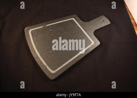 Slate chopping board Stock Photo