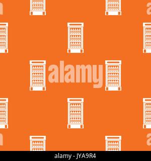 Fridge with refreshments drinks pattern seamless Stock Vector