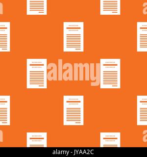 Sales printed receipt pattern seamless Stock Vector