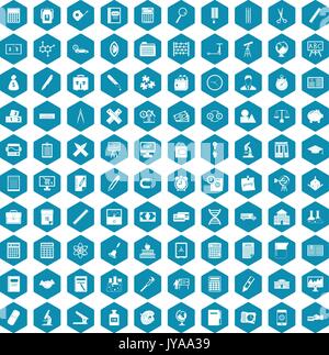 100 calculator icons sapphirine violet Stock Vector