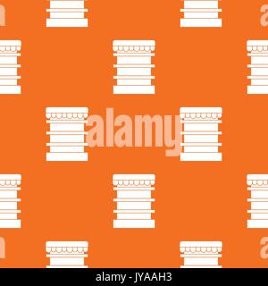 Empty supermarket refrigerator pattern seamless Stock Vector